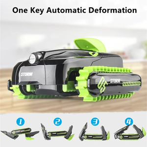  ماشین کنترلی تانک دوزیست آب و خاک سبز Amphibious Car Waterproof Remote Control 1:16 -اسباب بازی